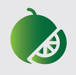 WATERMELON icons and logos about nature and its surroundings