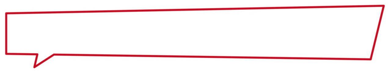 Obraz premium Speech_bubble_005_4_red