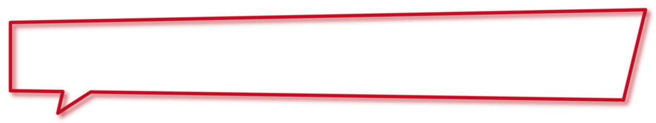 Obraz premium Speech_bubble_005_3_red