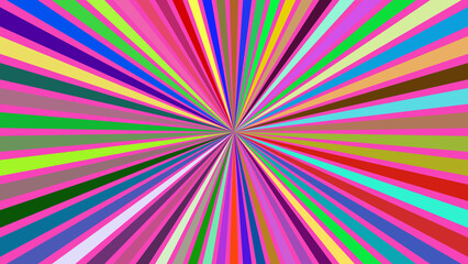 Radiant Colorful Sunburst Background with Vibrant Rays for Creative and Abstract Designs