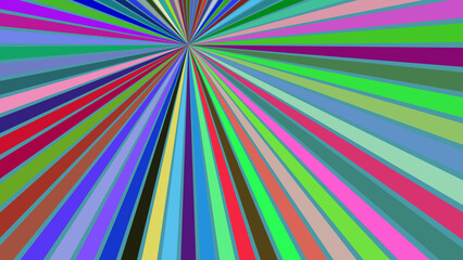 Radiant Colorful Sunburst Background with Vibrant Rays for Creative and Abstract Designs