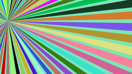 Radiant Colorful Sunburst Background with Vibrant Rays for Creative and Abstract Designs