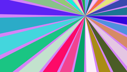 Radiant Colorful Sunburst Background with Vibrant Rays for Creative and Abstract Designs