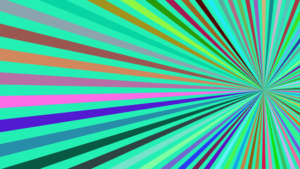 Radiant Colorful Sunburst Background with Vibrant Rays for Creative and Abstract Designs