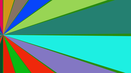 Radiant Colorful Sunburst Background with Vibrant Rays for Creative and Abstract Designs