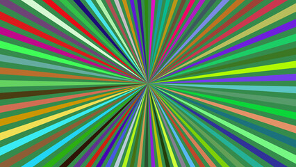 Radiant Colorful Sunburst Background with Vibrant Rays for Creative and Abstract Designs