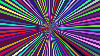 Radiant Colorful Sunburst Background with Vibrant Rays for Creative and Abstract Designs