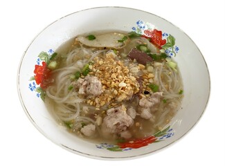 noodles with pork soup