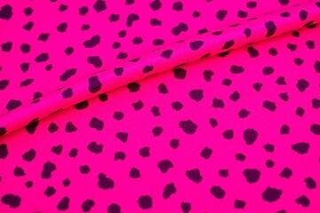pink and black leopard print fabric