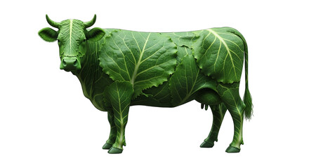 Fototapeta premium Verdant bovine Leafy bovine entity