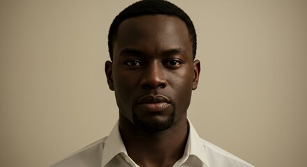 Portrait of a Serene Black Man