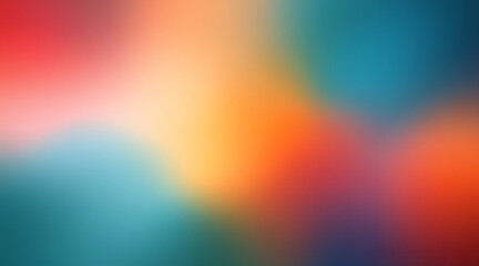 Grainy Gradient Abstract Background with Teal, Red, and Beige Colors