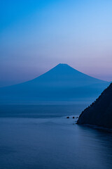 Mount Fuji and Suruga Bay in early summer