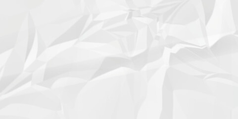 White abstract crumple obsolete billboard rumple. wrinkle ripped creased white crumple aged closeup craft document grunge recycling paper background.	
