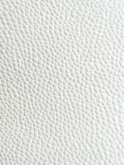 Close-Up of White Textured Leather with Fine Grain and Soft Sheen for Fashion Design, Upholstery, and Modern Interior Decor