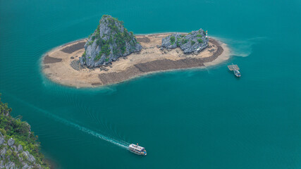 connecting Cat Ba Island and Ha Long Bay, surrounded by more than 400 large and small islands. This...