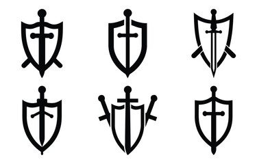 Cyber Security & Protection Icon Pack eps, Secure Lock Shield, Keyhole Protection Badge, Privacy Guard Shield, Secure Web Shield, Blank Ribbon Emblem, Shield Emblem Banner, Minimal Lock Shield, Smart 