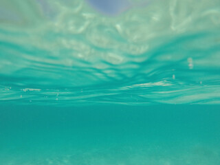 Under the waters surface