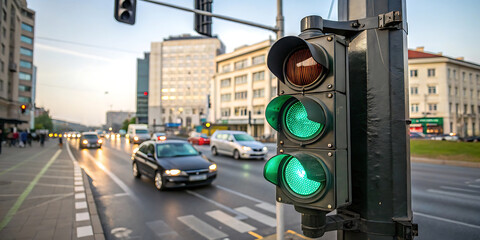 Green Light on City Street Urban Traffic and Transportation