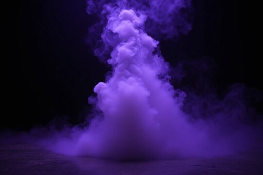 purple smoke on a black background