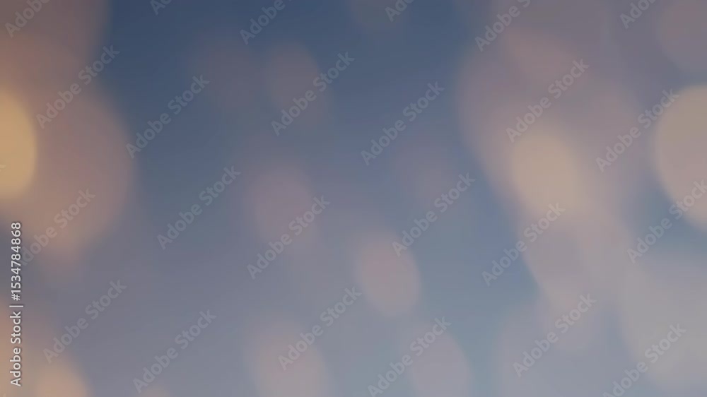 Poster abstract background with light bokeh spots on a blue surface for dreamlike effects and imaginative b