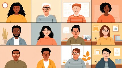 Virtual meeting screen