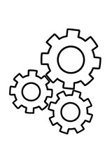 Three gears icon &mdash; represents business process and system operation
