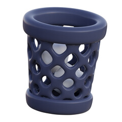 3D Icon Illustration of Trash Bin