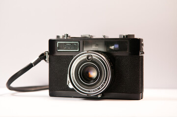 A black film camera