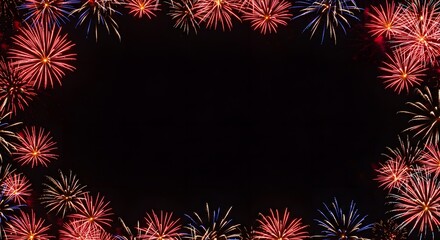 Fototapeta premium 4th of july product placement frames