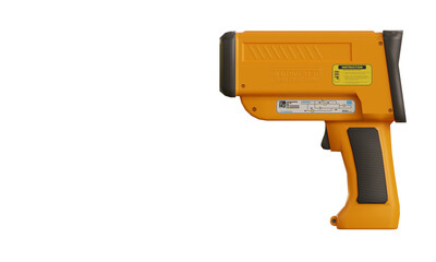 Isolated pyrometer on transparent background