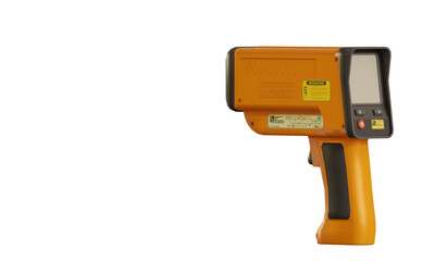 Isolated pyrometer on transparent background