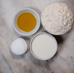 ingredients for flatbread