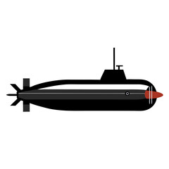 boat on white background