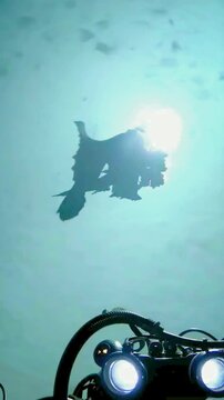 4K Video Captures Mysterious Sea Monster Rare Deep Sea Creature Encounter 