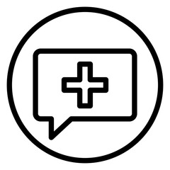 medical chat icon