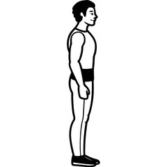 Fototapeta premium basic-standing-poses--learn-proportions---posture