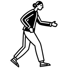 figure-in-dynamic-walking-motion
