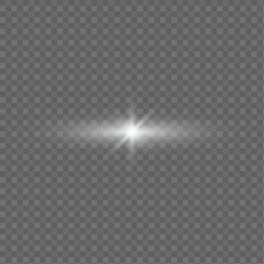 Sunlight or flare light with transparent background, Sun flush, Overlays, light, Sun, sunrays, transitions, lens flare, light leaks and glare in vector illustration	