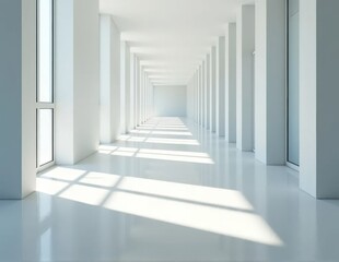 Obraz premium Potted plant in bright minimalist interior