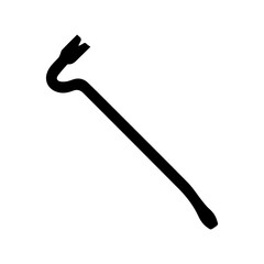 Crowbar glyph icon