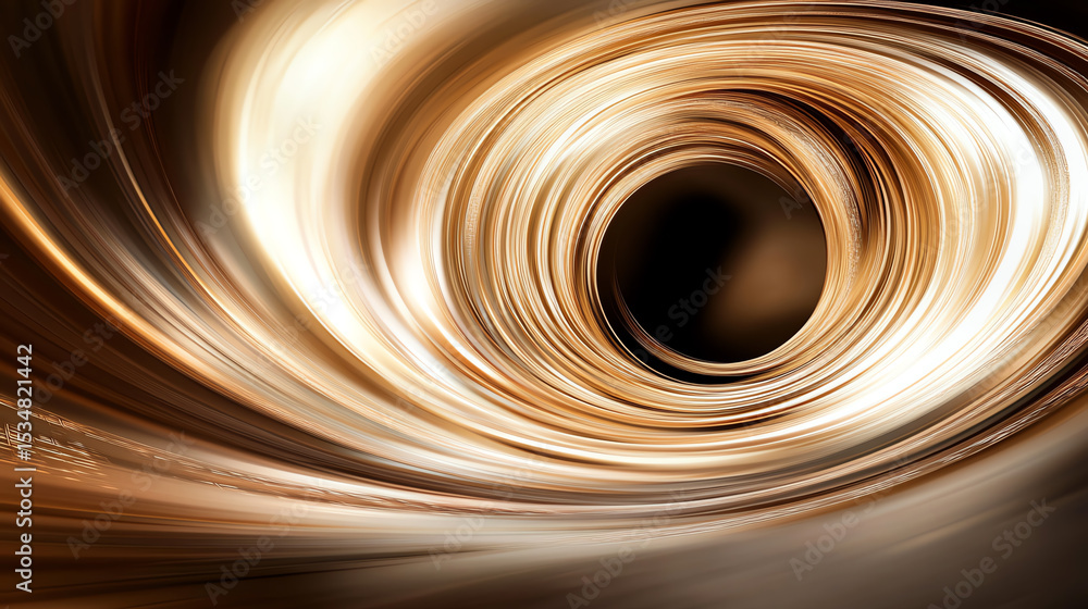Poster A mesmerizing abstract representation of a swirling vortex, showcasing dynamic motion and rich colors that evoke wonder and imagination.