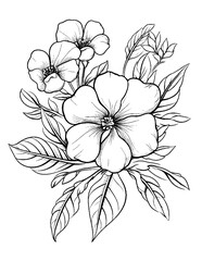 Fototapeta premium Black and white color pages for&nbsp;kids