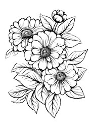 Black and white color pages for kids