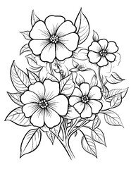 Black and white color pages for kids