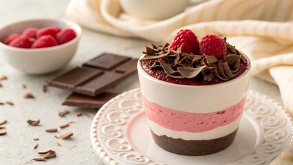 Chocolate Raspberry Velvet Pot