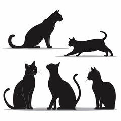 black cat silhouettes