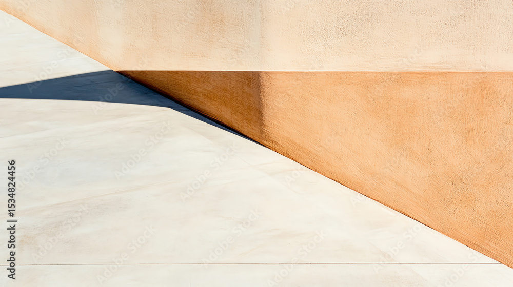 Poster Abstract view of architectural elements showcasing contrasting colors and clean lines in a modern design.