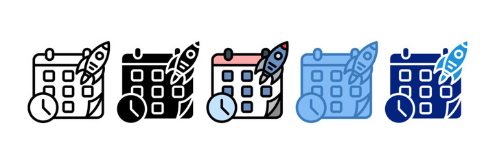 Release Schedule Icon Element For Design