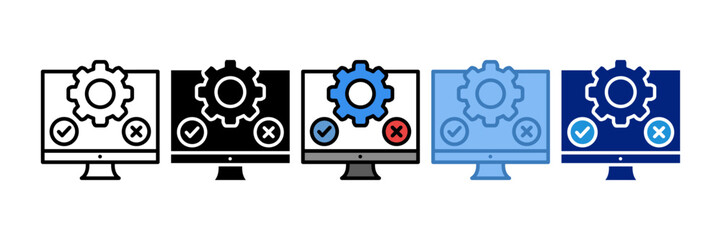 Testing Suite Icon Element For Design